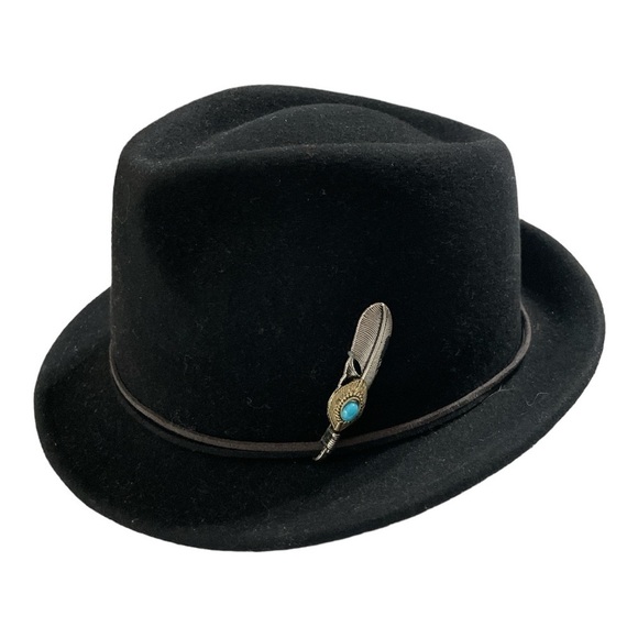 Adora HatWool Black Unisex Adjustable Band Inside check the picture "One size"